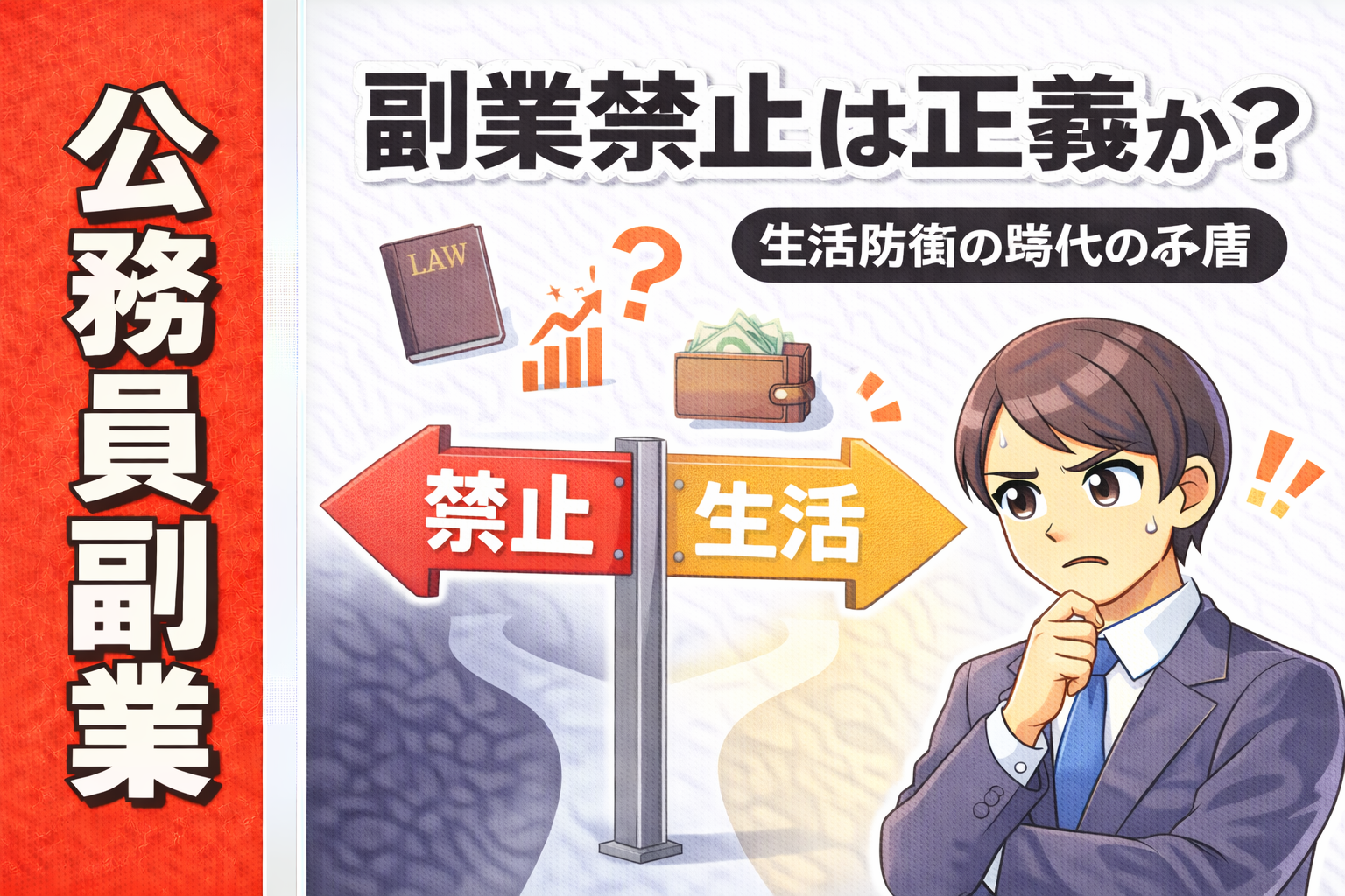 公務員の副業禁止は正義なのかを生活防衛の観点から問い直すコラム記事のサムネイル