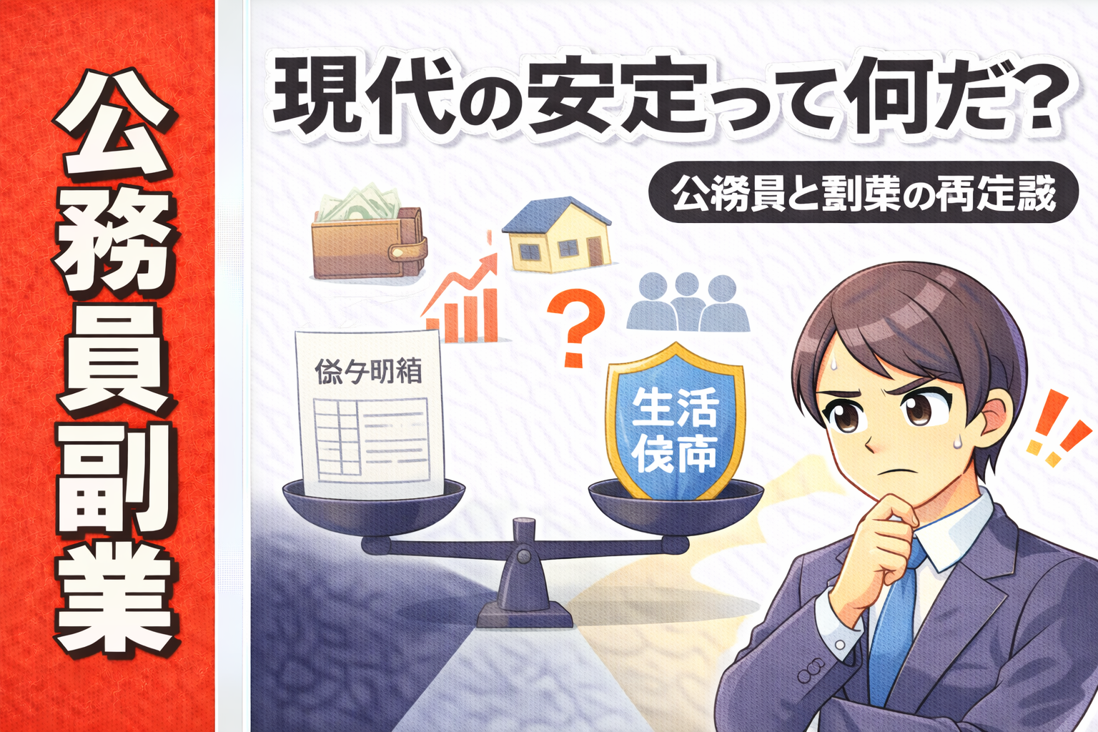 現代の安定とは何かを公務員と副業の関係から問い直すコラム記事のサムネイル