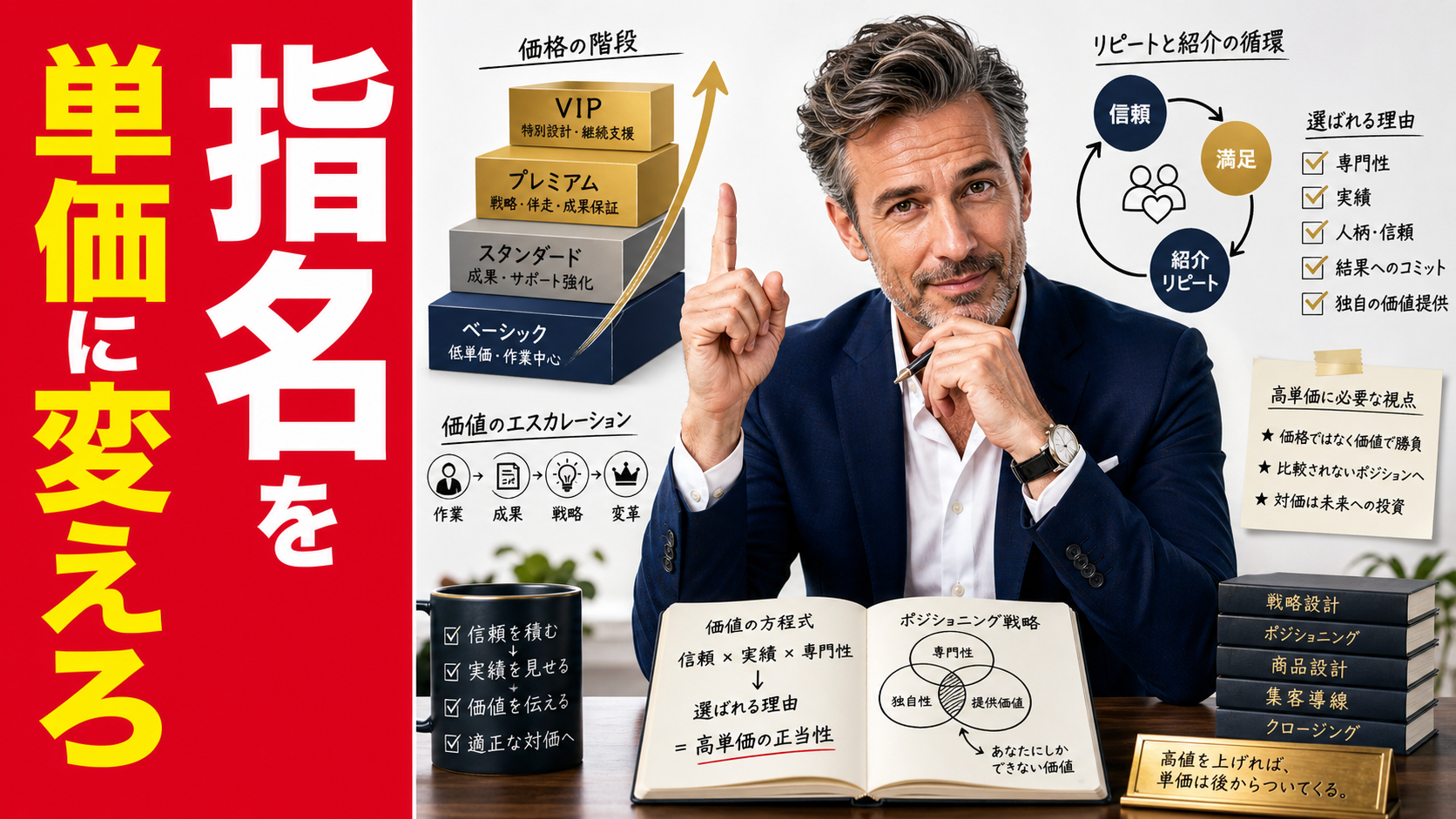 指名される理由を単価とポジションに変える考え方を解説する副業研究所第5話のサムネイル