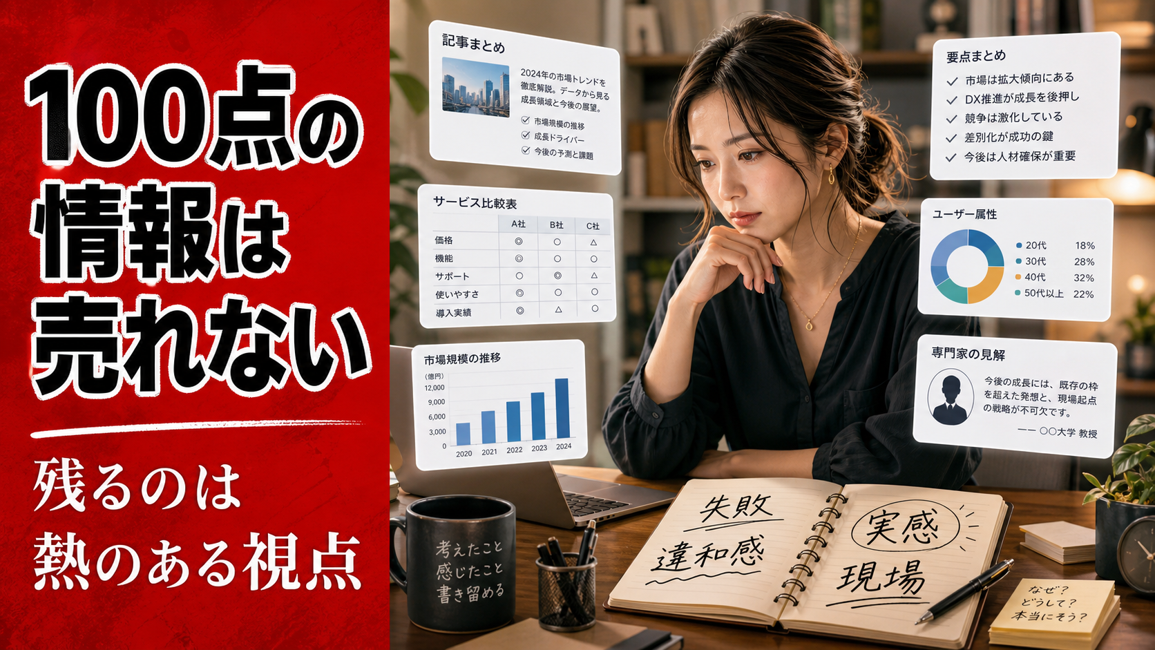100点の情報が無価値になる時代に何が残るのかを考える副業研究ラボ第2話のアイキャッチ