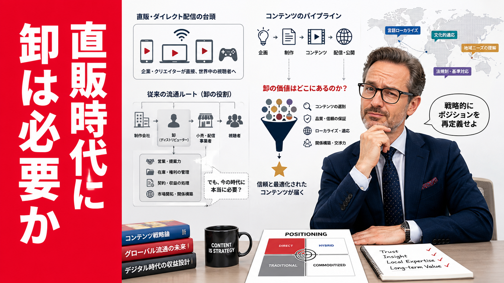 直販プラットフォーム時代に情報の卸モデルがどこまで生き残れるかを考察する副業研究所第7話のサムネイル